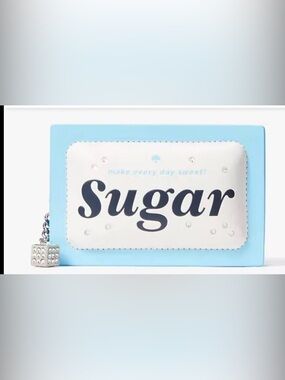 Kate Spade Coffee Break 3D Sugar Packet small card holder.  NWT $179